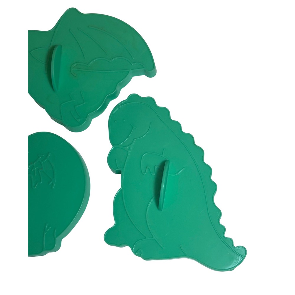 Vintage Wilton Dinosaur Cookie Cutters Set of Four 1988 - Picture 6 of 7
